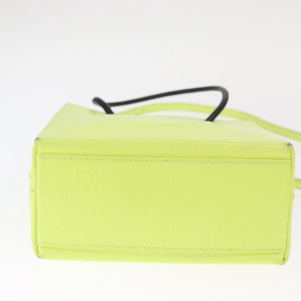 BALENCIAGA Tote Bag Leather 2way Yellow 572411 Auth bs31818 - Picture 5 of 16